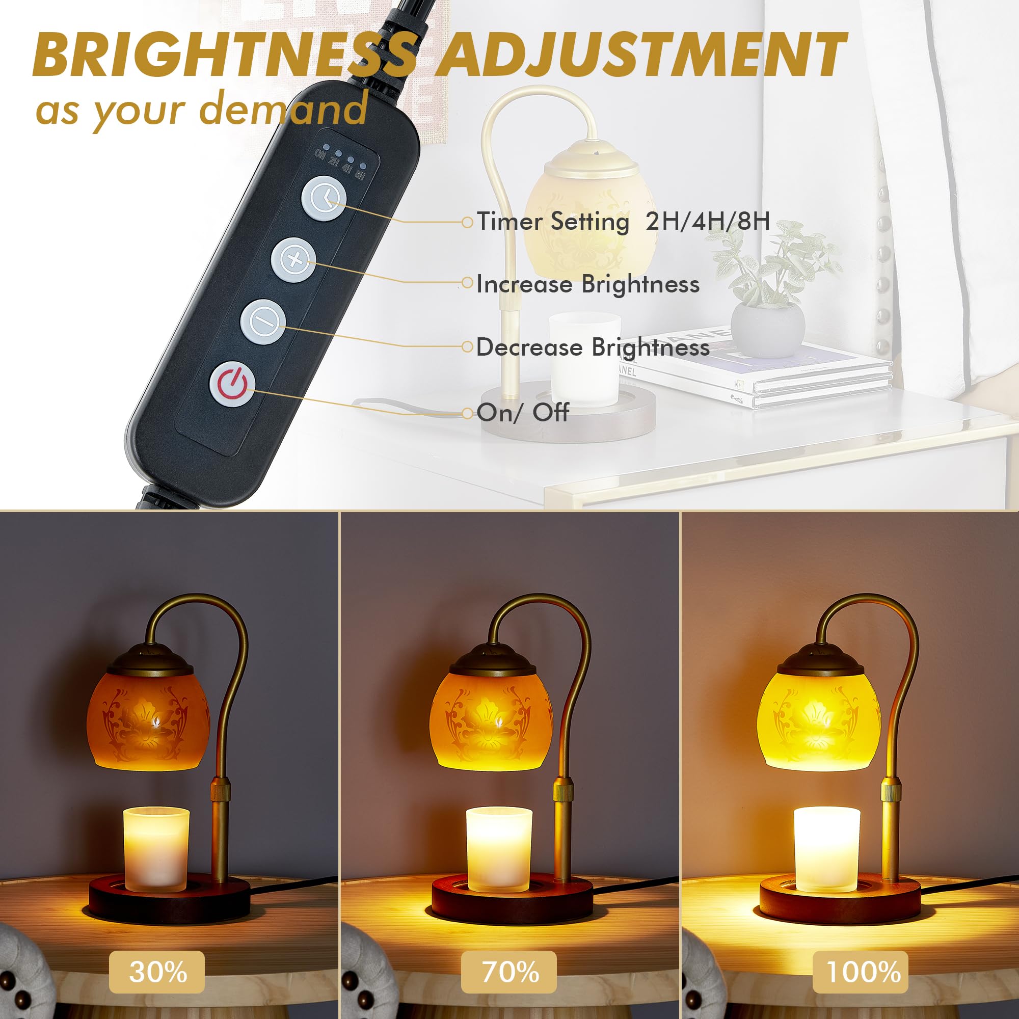 ☆ キャンドルウォーマー　ろうそく付き Amazon.co.jp: GlitzLamp キャンドルウォーマーランプ、キャンドル